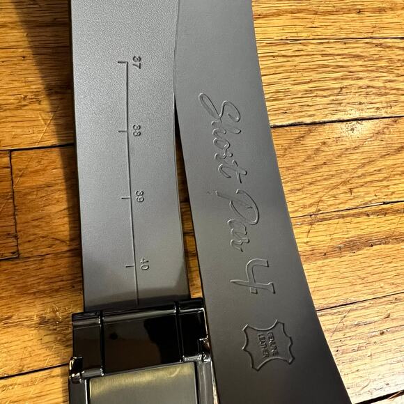 Short Par 4 Belt Mens 42-45 XL Gray Buckle - Picture 6 of 6